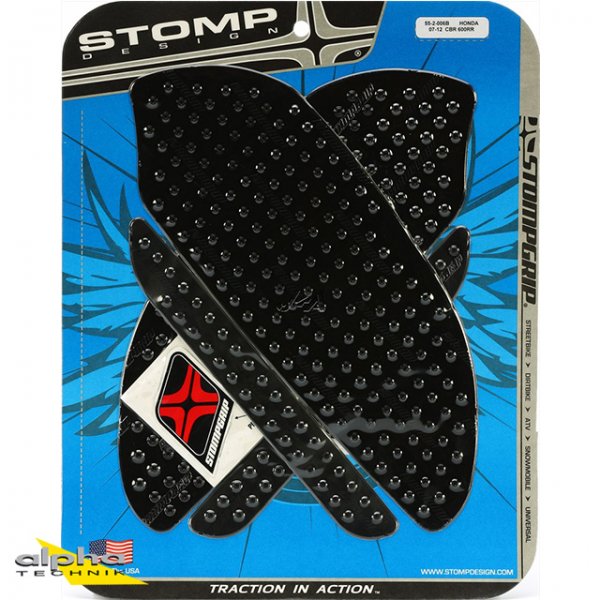 Stompgrip schwarz, Honda CBR600RR, 2007-12 CBR600RR PC40