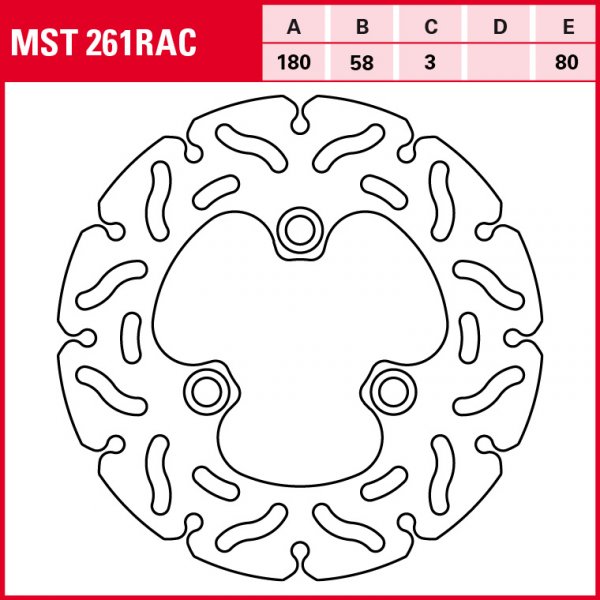 TRW Bremsscheibe Sportiv starr MST261RAC Elyseo 50 G1A