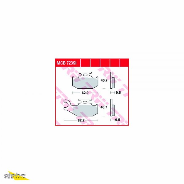 TRW Bremsbelagsatz MCB723SI Outlander YFM700R Raptor AM07