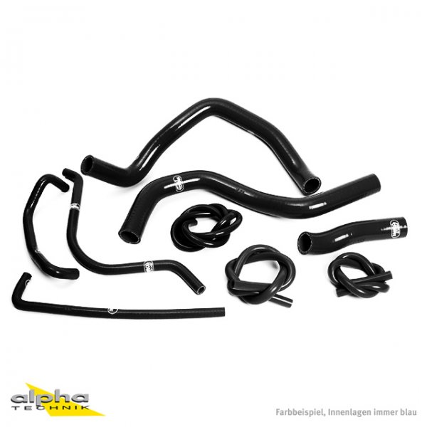 SAMCO Siliconschlauch Kit schwarz f Suzuki GSXR600, GSXR750 für GSX-R750 WVBD