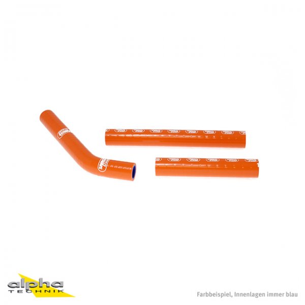 SAMCO Siliconschlauch Kit orange KTM 125 SX, 144 SX für 125 SX