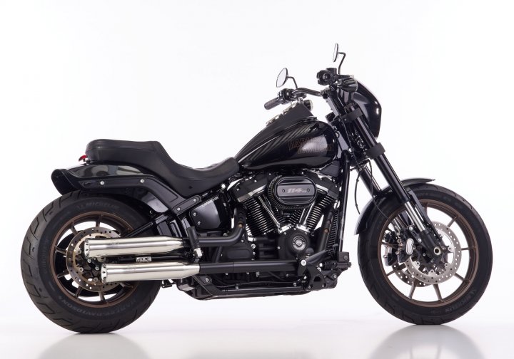 FALCON Double Groove Slip on Ersatzdämpfer für SOFTAIL Street Bob 114 FXBBS für SOFTAIL Street Bo