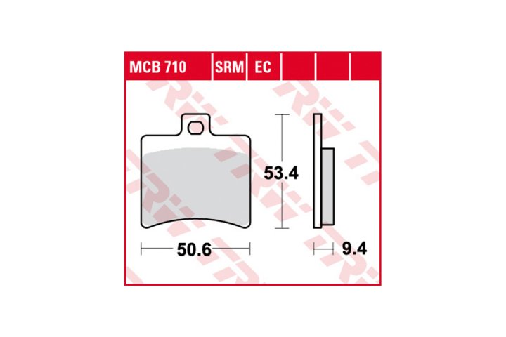 TRW Bremsbelagsatz EC MCB710EC GT650R GT650 Scarabeo 400 VR Madison 250 M54 Bellavita EFI Ram