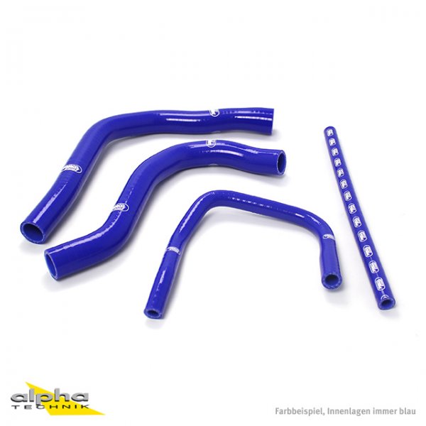 SAMCO Siliconschlauch Kit blau für Yamaha YZF750R, 93-94 für YZF750R 4HN