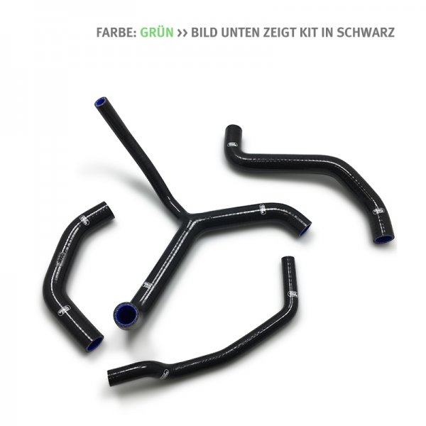 SAMCO Siliconschlauch Kit grün Kawasaki ZX10R/R/SE,16-20 für ZX10R Ninja SE ZXT02C EURO4