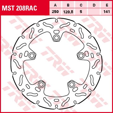 TRW Bremsscheibe Sportiv starr MST208RAC GSX-S1000 WDG0