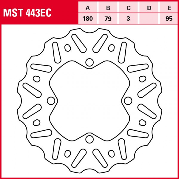 TRW Bremsscheibe Offroad starr MST443EC KX65 KX065A RM65