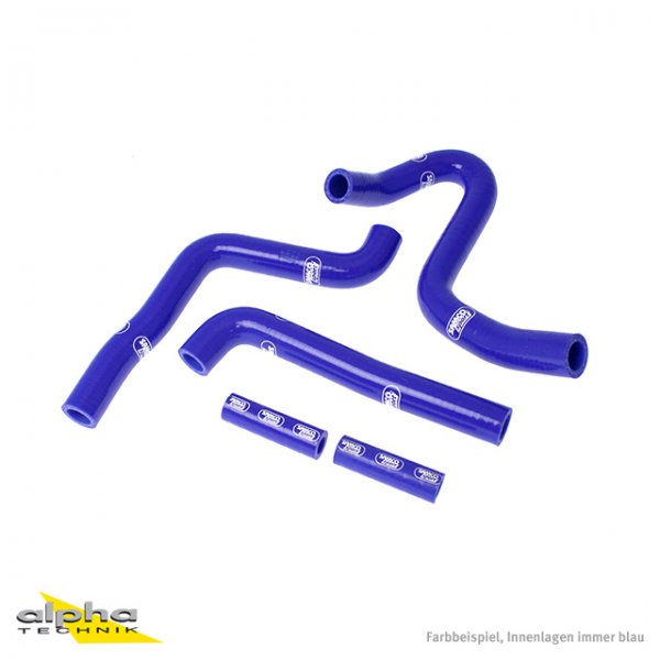 SAMCO Siliconschlauch Kit blau f Kawasaki KX250, 2003-04 für KX250