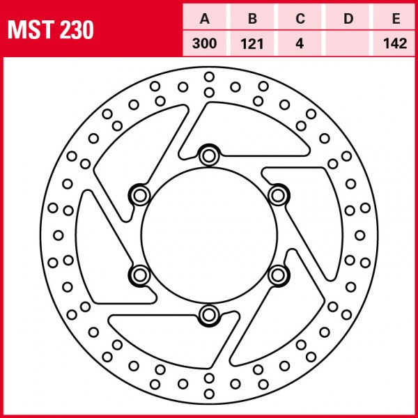 TRW Bremsscheibe Allround starr MST230 Freewind XF650 AC