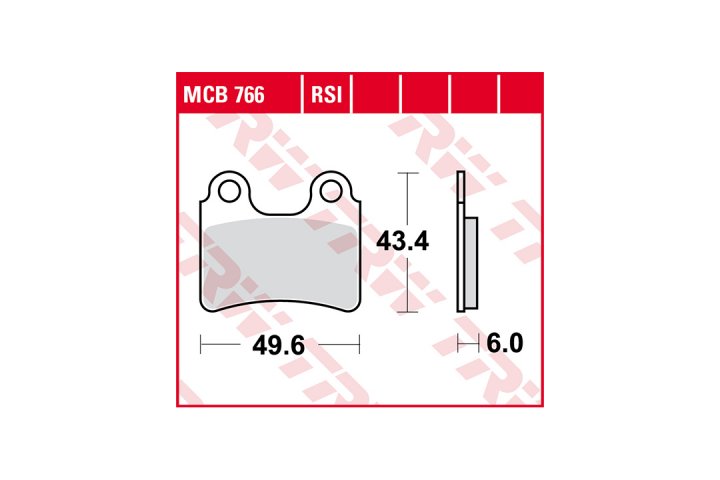 TRW Bremsbelagsatz MCB766RSI Evo 4T T6 TXT 4RT ST