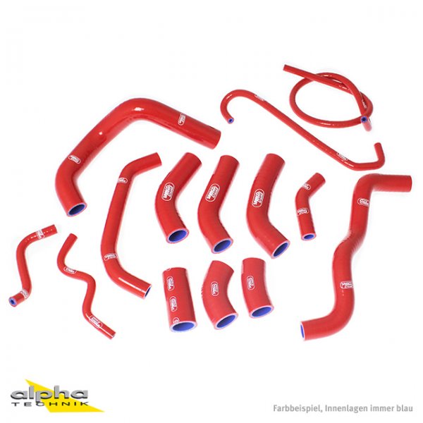 SAMCO Siliconschlauch Kit rot f. Honda CBR1000RR, 06-07 für CBR1000RR Fireblade SC57