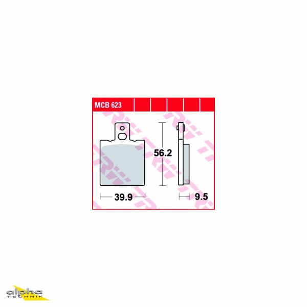 TRW Bremsbelagsatz MCB623 NSR125 JC22