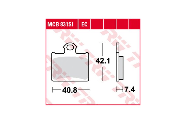 TRW Bremsbelagsatz EC MCB831EC CR65 85 SX