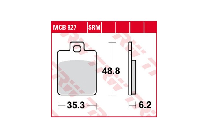 TRW Bremsbelagsatz EC MCB827EC Tweet 50 LW1 Jet 14 Vespa ET2 50 C38