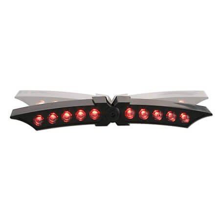 SHIN YO LED-Rücklicht X-WING, schwarzes Gehäuse für