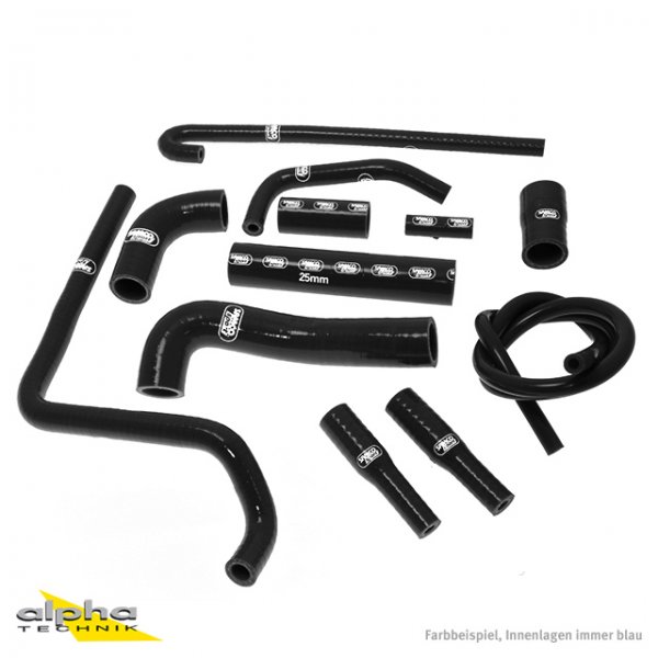 SAMCO Siliconschlauch Kit schwarz MV Agusta F4 1000, 01-09 für F4 1000 F5