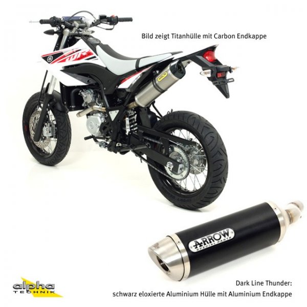 ARROW Thunder WR125X/WR125R DE07 09- Alu schwarz für WR125R DE07