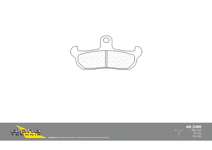 ALPHA TECHNIK Bremsbeläge AF1 125 Cross 125 Apache 125 CR125 TDR125 Coguaro 350