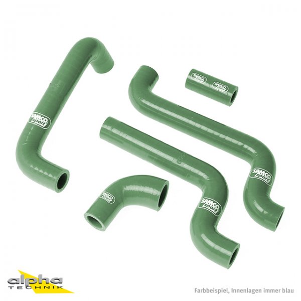 SAMCO Siliconschlauch Kit british racing green Aprilia RS 125, 2005-12 für RS125 RD