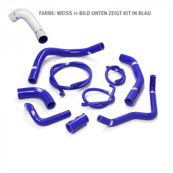 SAMCO Siliconschlauch Kit weiss f Kawasaki Z1000, ZRT00D für Z1000 ZRT00D