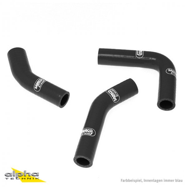 SAMCO Siliconschlauch Kit schwarz Yamaha RD250/350LC, 80-85 für RD350LC 4L0