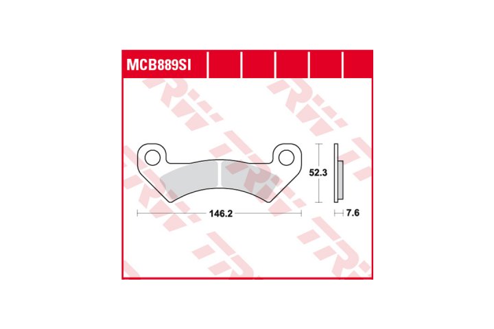 TRW Bremsbelagsatz MCB889SI Wildcat