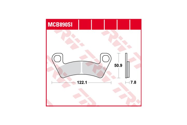 TRW Bremsbelagsatz MCB890SI Wildcat