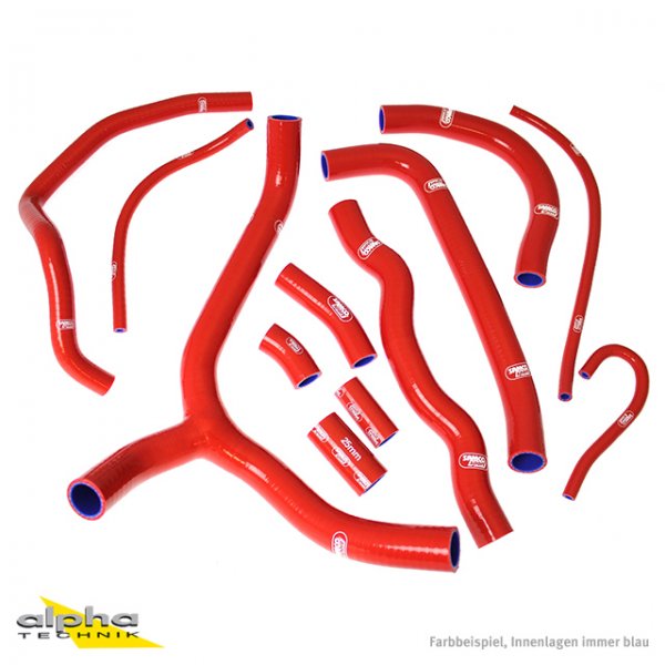 SAMCO Siliconschlauch Kit rot für Honda VFR800, RC46 für VFR800 RC46