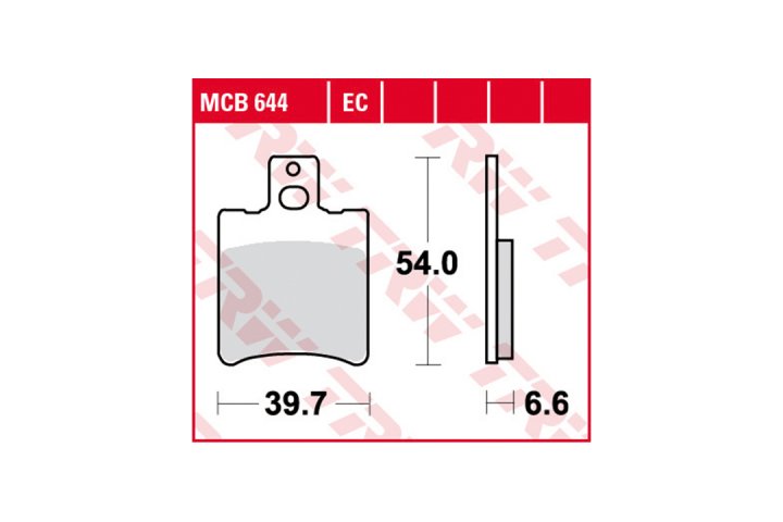 TRW Bremsbelagsatz EC MCB644EC RS50 MM Hacker Mach G SA22 Rodoshow 50 PE Squab 50 S1A Axis 50