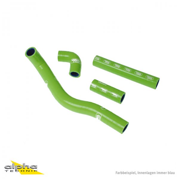 SAMCO Siliconschlauch Kit grün Kawasaki KX500, 1983-04 für KX500