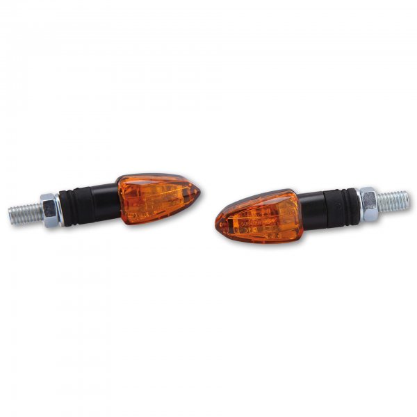 SHIN YO Halogen Blinker LIZZARD, schwarz, gelbes Glas, 12V/6W für