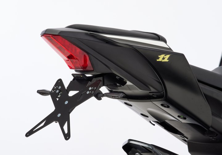 PROTECH Kennzeichenhalterset inkl. Reflektor und Kennzeichenbeleuchtung für YZF-R125 RE39 für YZF-