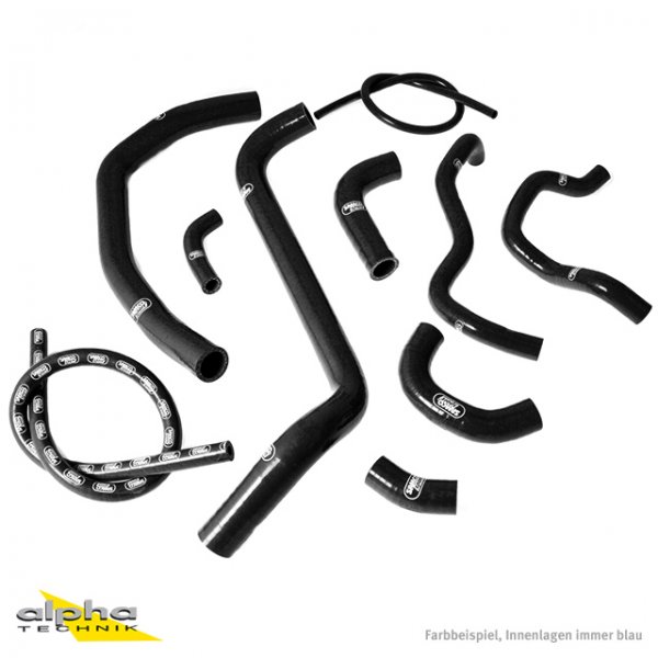 SAMCO Siliconschlauch Kit schwarz für Honda CBR600RR, 03-04 für CBR600RR PC37