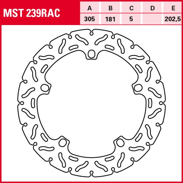 TRW Bremsscheibe Sportiv starr MST239RAC R1150GS R21