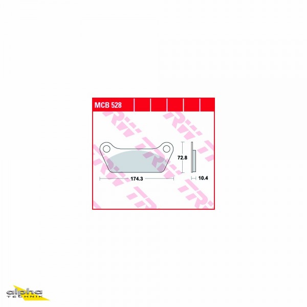 TRW Bremsbelagsatz MCB528 Tour Glide Classic FLT