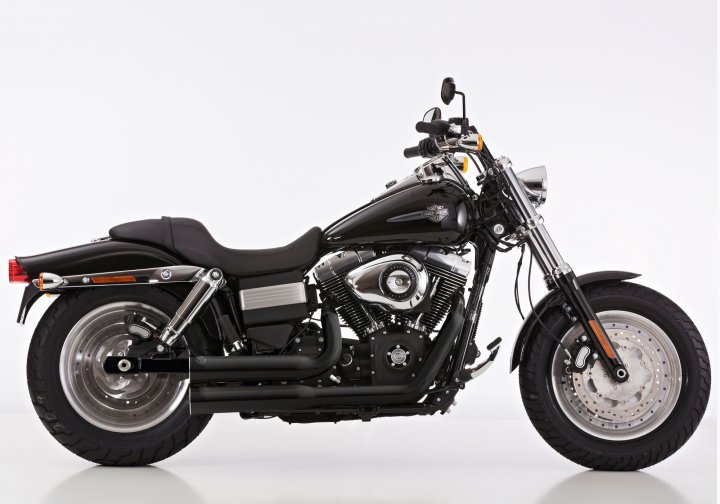 FALCON Double Groove Komplettanlage mit Kat für DYNA Fat Bob FXDF für DYNA Fat Bob FXDF