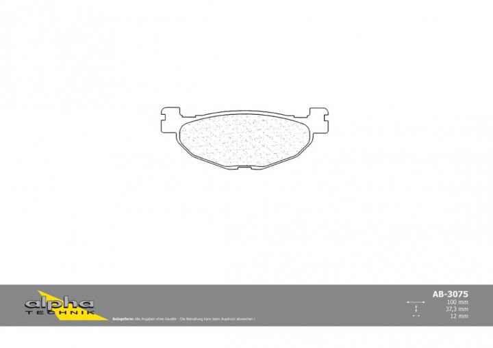 ALPHA TECHNIK Bremsbelag Scooter mit ABE für Skyliner 400 SH05 CP250 Morphus unbekannt
