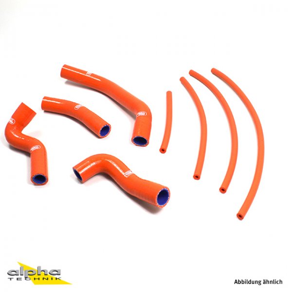 SAMCO Siliconschlauch Kit orange KTM 390 RC, 2014-20 für 390 RC KTM IS RC