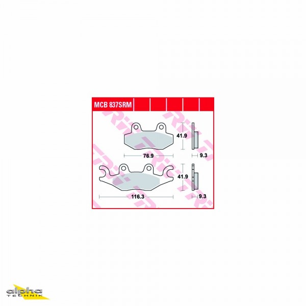 TRW Bremsbelagsatz MCB837SRM X-Motion