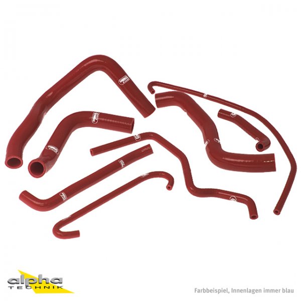 SAMCO Siliconschlauch Kit viper red Suzuki GSXR600/750, 06-10 für GSX-R600 WVCV