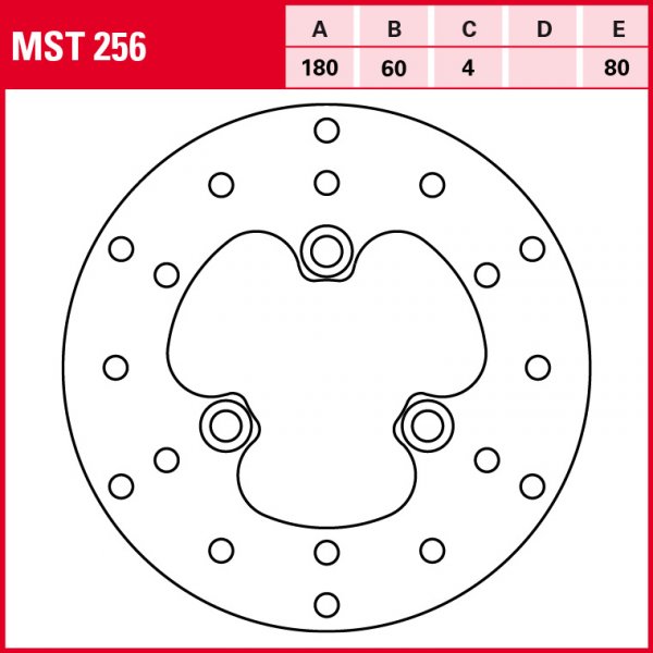 TRW Bremsscheibe Allround starr MST256 DVX50 GT50 Race Agility 50