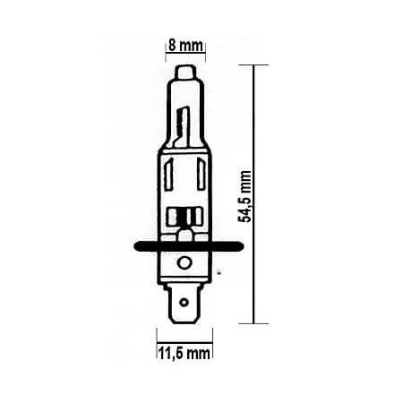 - Kein Hersteller - H1 Glühlampe 12V 55W P14,5s für