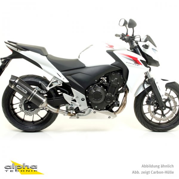 ARROW RACE TECH CB500F/CBR500R 13- Alu schwarz für CB500F PC58 EURO4