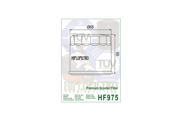 HIFLO Filter Ölfilter HF975, SUZUKI AN650 Burgman WVBU