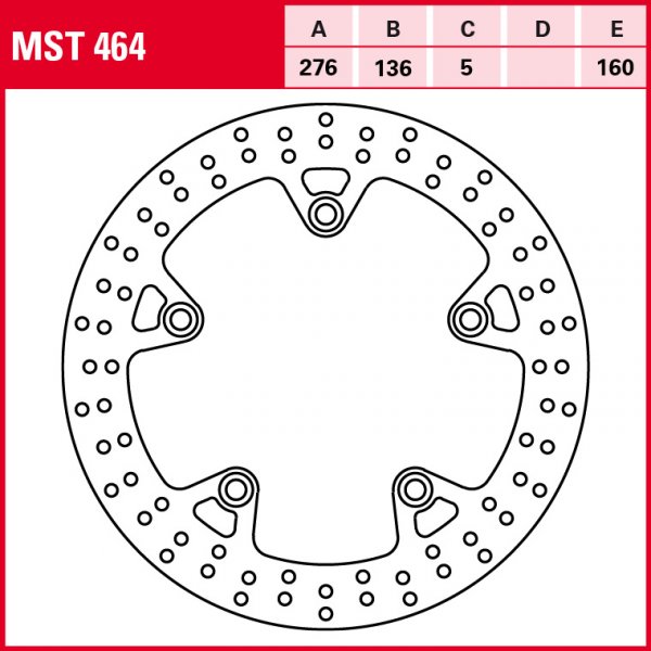 TRW Bremsscheibe Allround starr MST464 R1200GS Adventure 1G12