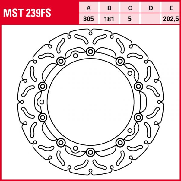 TRW Bremsscheibe Floating System MST239FS R1150GS R21