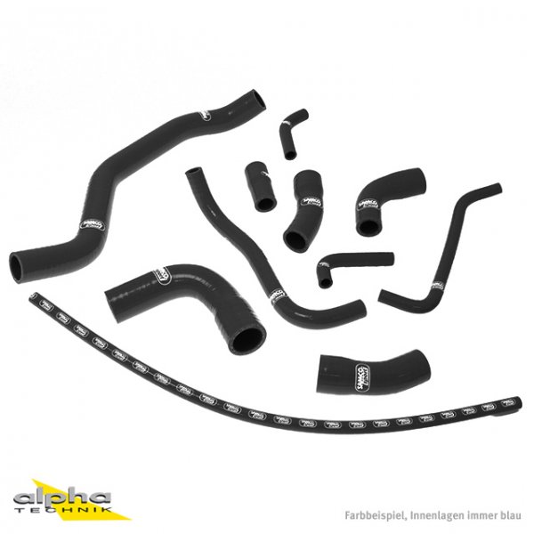 SAMCO Siliconschlauch Kit schwarz für Yamaha R1, RN01/RN04 für YZF-R1 RN01